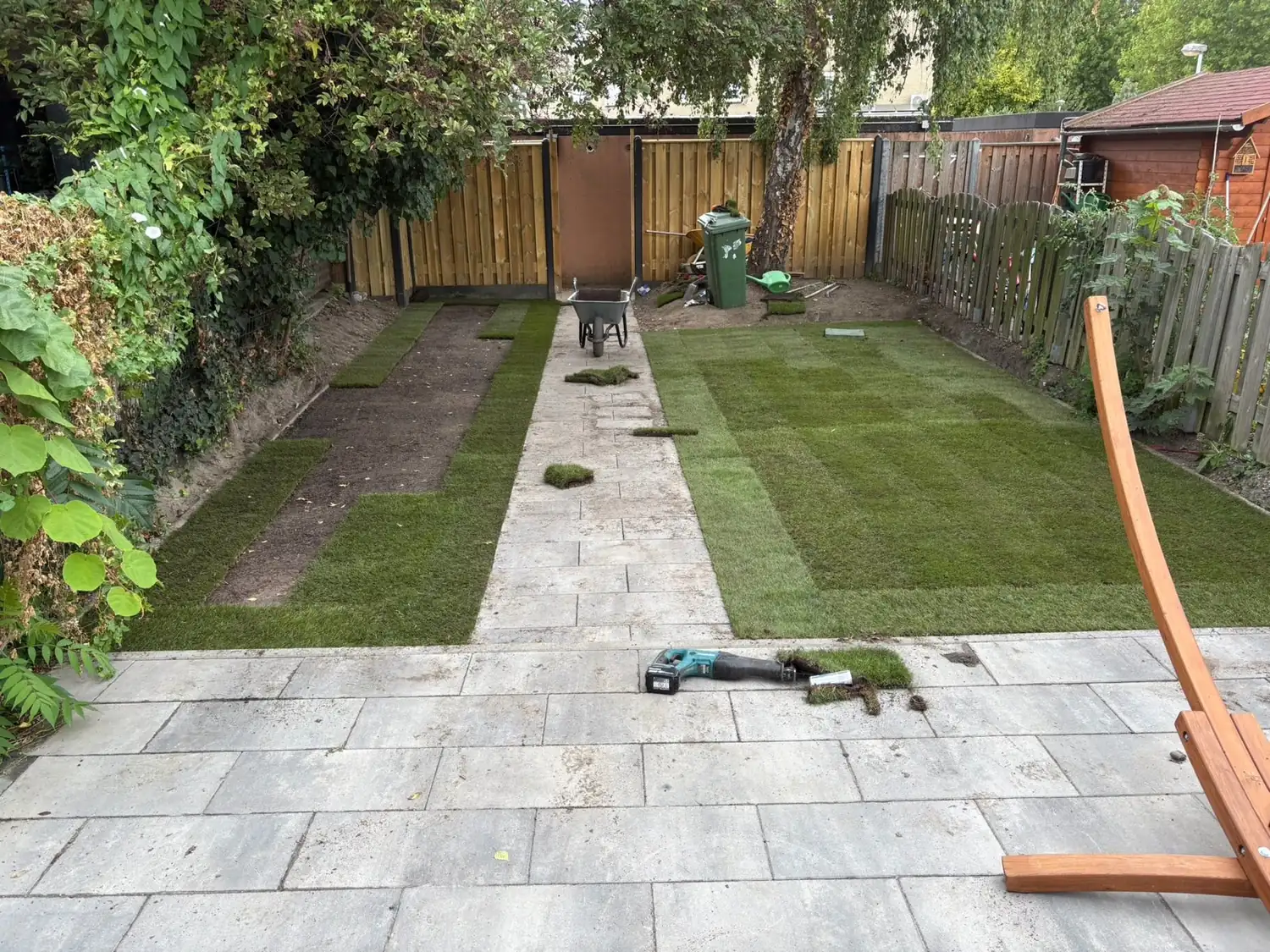 Gazon aangelegd door Tuinbazen